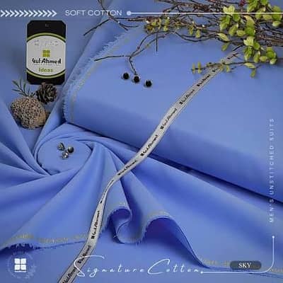 Premium Gul Ahmed Gents Unstitched Suit – Limited Offer