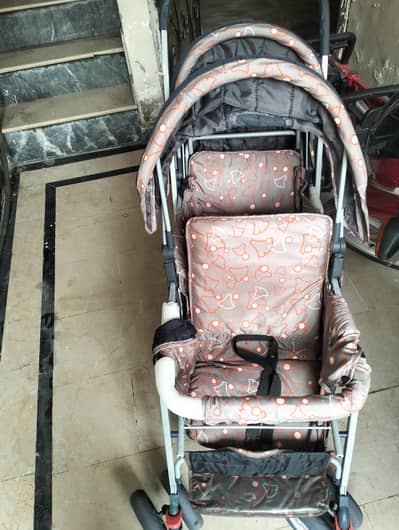 pram for twin baby for sale