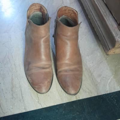 Pure Leather Brown Boots/Chelsea