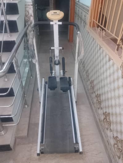 Manual Treadmill with Stepper & Digital Meter – Home Gym Equipment