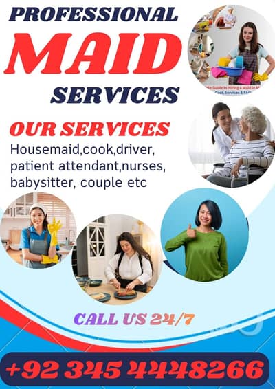 PROFESSIONAL MAID BABY SITTER PATIENT ATTENDENT COOK HELPER