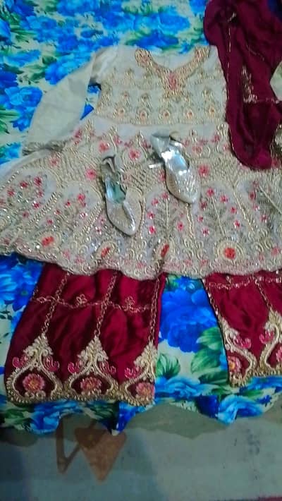 weding dress with shirt and shoes