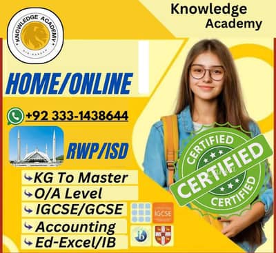 Home Tutor, Online Tutor,O/A level,IGCSE,Bio,Math,Home tution, Account