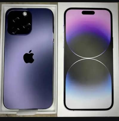 iPhone 14 Pro Max 128gb d purple colour brand new complete box
