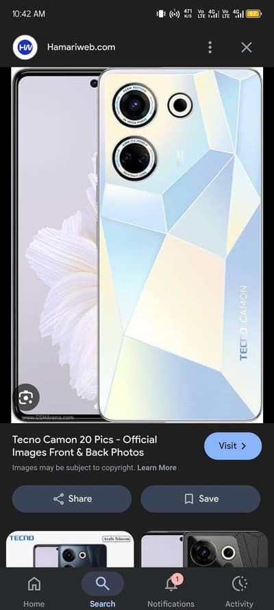 camon 20 full box 10/10