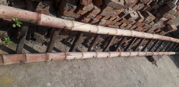 Bamboo Ladder bans sidhi 16 ft Urgent sale