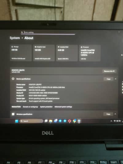 Dell core i5 8th generation latitude 3400 touch type 10/10