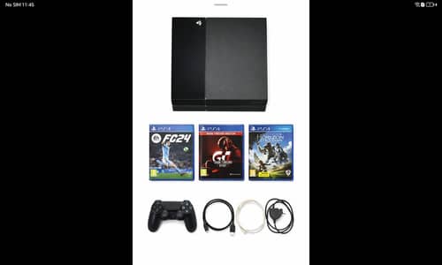 PlayStation 4 Bundle - Console, Controller, Cables & Games - Decent
