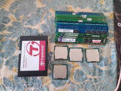 Bulk PC Parts Bundle (AS-IS) – CPUs, 49GB RAM, 2x SSD | Auction Deal