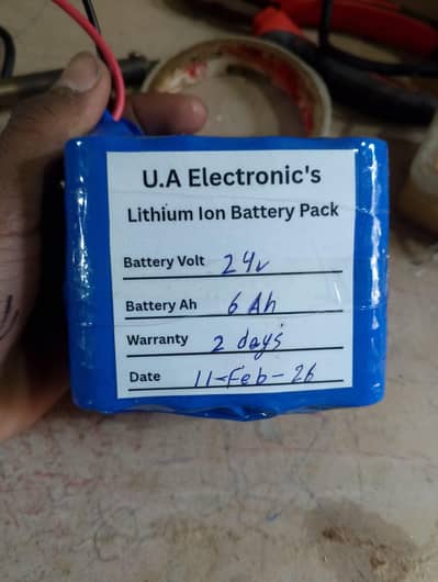 24v 6Ah Lithium Ion Battery Pack For Electric Scooter - Long Life
