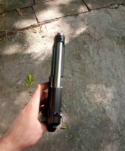 Toy Gun With Metal Barrel | Berreta M9 Black Edition | Best Quality