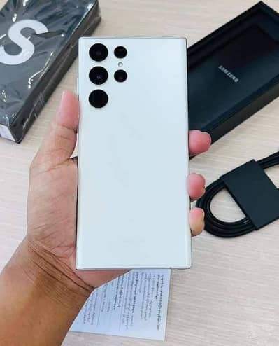 Samsung galaxy s22 Ultra 12/256  PTA Approved Complete Box Urgent Sale