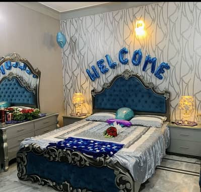 King size Bed & Dresser with side tables for sale  (without mattress)