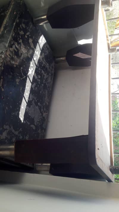 Wooden Table With Mirror