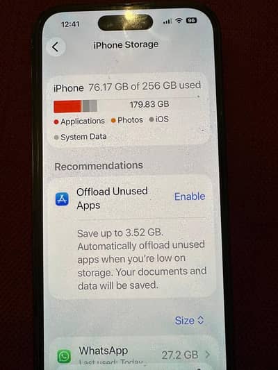 Excellent IPhone 14 Pro with original apple charging lead +adapter