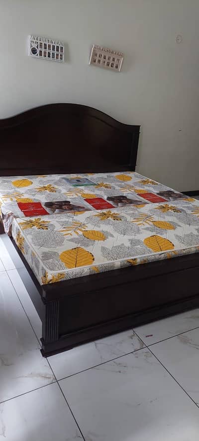 Wooden King Size bed, dressing and side tables