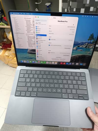 MACBOOK PRO M3 2023 14 INCH 18GB RAM 512GB SSD 2 CYCLE 100 HEALTH