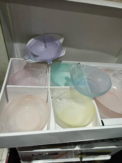 bowl set multi colored