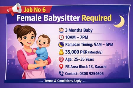Female Babysitter Required