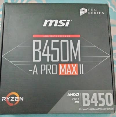 MSI B450M A PRO MAX II with Box