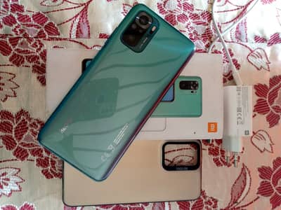 Xiaomi Redmi Note 10, 4+128, complete box+case Whatsapp 03107886880