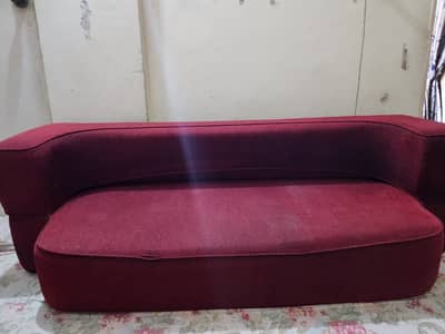 Maroon Folding Bed/Sofa