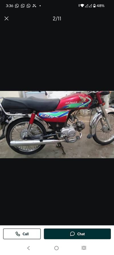 Honda cd 70 condition 10/9 2018 model