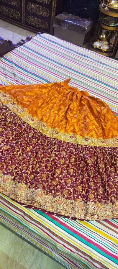 Haris Shakeel inspired design Bridal lehnga