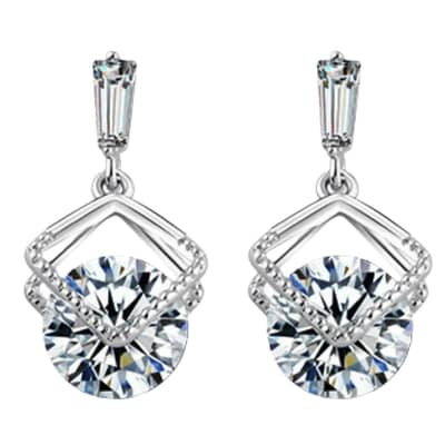 Korean style earrings women's fashion zircon earrings, simle earrings