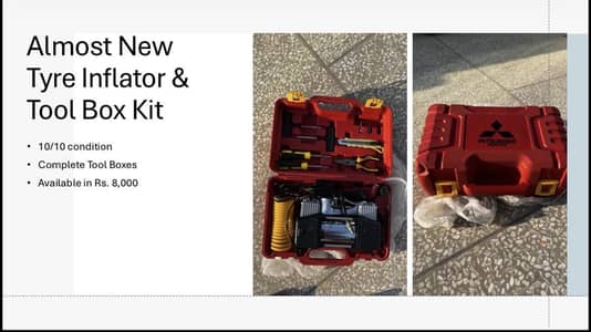 Mitsubishi Tyre inflator kit
