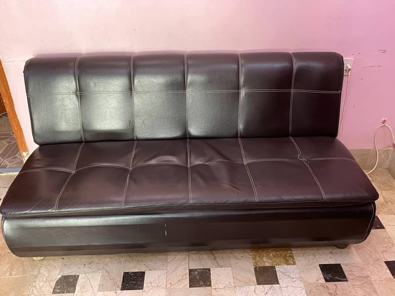 Leather Sofas 3 seater pair 0
