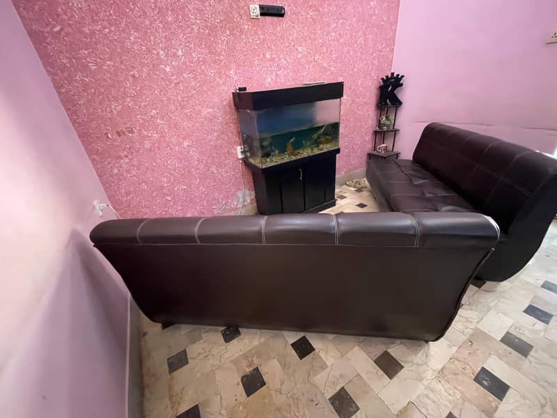 Leather Sofas 3 seater pair 3