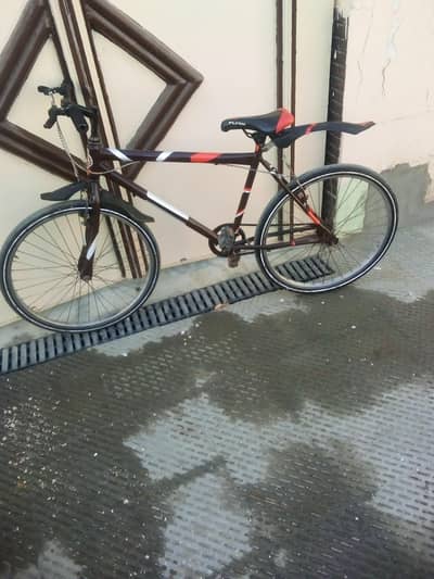 Slim tyre tube bicycle  in brown colour