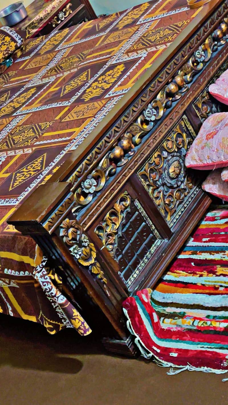 chinioti Bed Set || Pure Solid wood 1