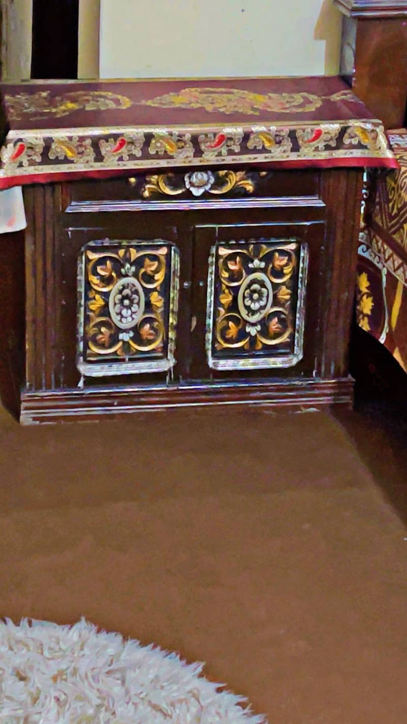 chinioti Bed Set || Pure Solid wood 2