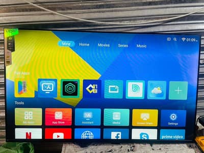 full parts warranty 1 year 43 inch Led TV wifi voice remote