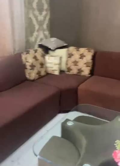 6 seater  L shape Sofa plus central table with 4 seats