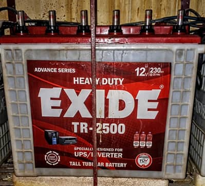 EXIDE Tubular  TX2500 Batteries 6 FOR SALE