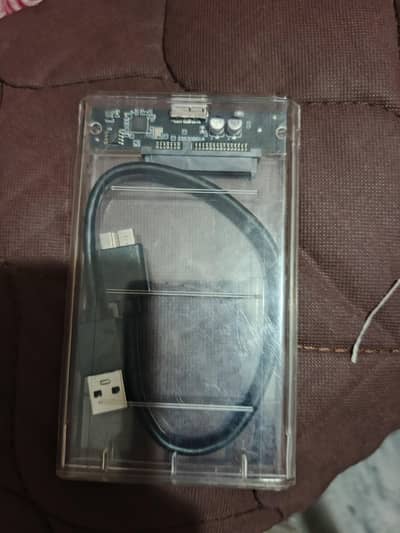 USB 3.0 SATA Hard Disk Reader Case 2.5 Inch – Transparent