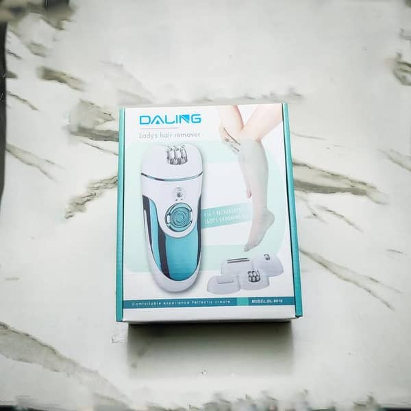 Daling DL 6018 4-in-1 Women’s Grooming Kit – Epilator, Shaver, Hair Clipper & Callus Remover with Light