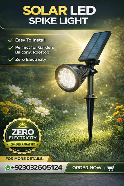 Solar Spike light