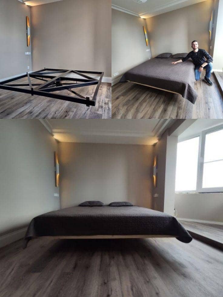 custom made floating bed 10