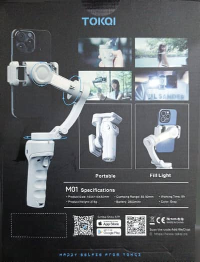 Tokqi M01 3 axis Gimble stabilizer