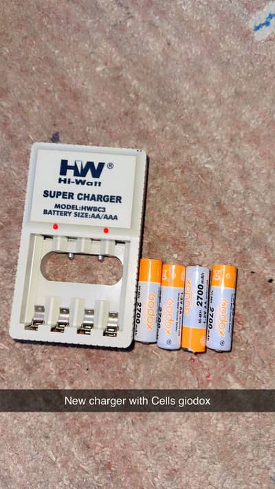 Batteries with charger