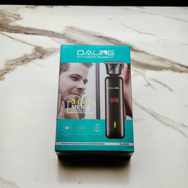 Daling DL-9236 3-in-1 Rechargeable Hair Clipper – Hair, Beard & Body Grooming