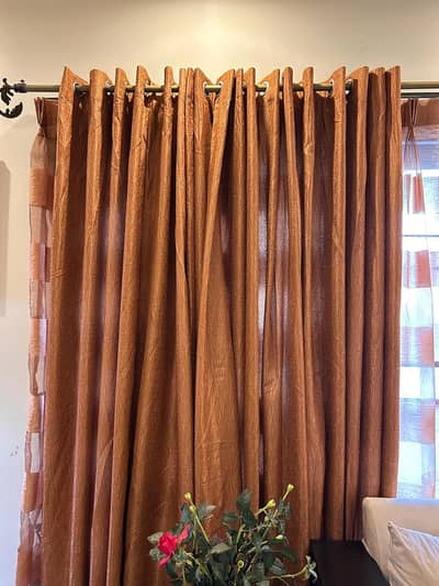 Rust  lounge curtain
