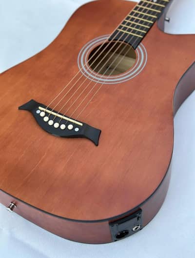 Semi Acoustic Guitar with cable and bag