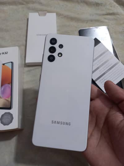 samsung a32 mobile complete box phone