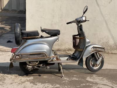 Antique Vespa Scooter 1977 model silver