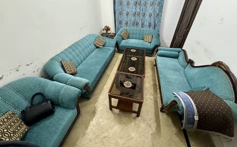 Sofa set with tables original wood